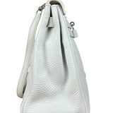 Hermes Kelly 32 White Clemence Leather Handbag 2008