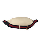 Gucci Ivory Leather Logo Print Belt Bumbag