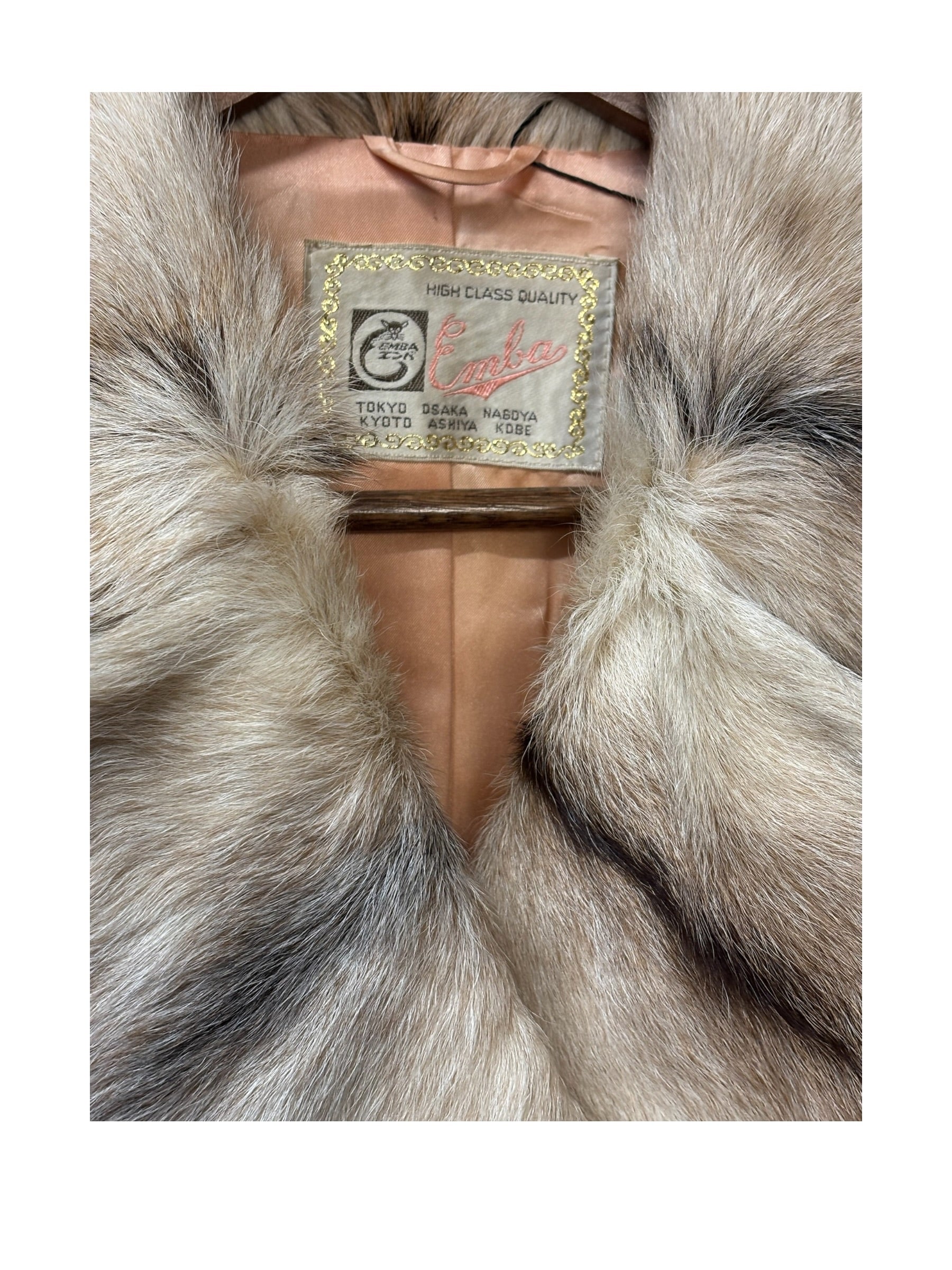 Emba Vintage Mink Fur Long Coat