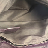 Christian Dior Purple Quilted Leather Flap Bag