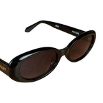 Quay Black Thin Sunglasses