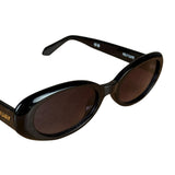 Quay Black Thin Sunglasses