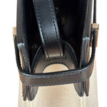 Yves Saint Laurent Two-Tone Leather Trim Small Manhattan Two-Way Bag