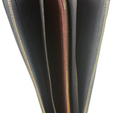 Hermes Navy/Burgundy Silk'In Classique Long Wallet