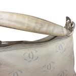 Chanel Light Washed Denim CC Canvas Logo Shoulder Bag 2002