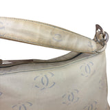 Chanel Light Washed Denim CC Canvas Logo Shoulder Bag 2002