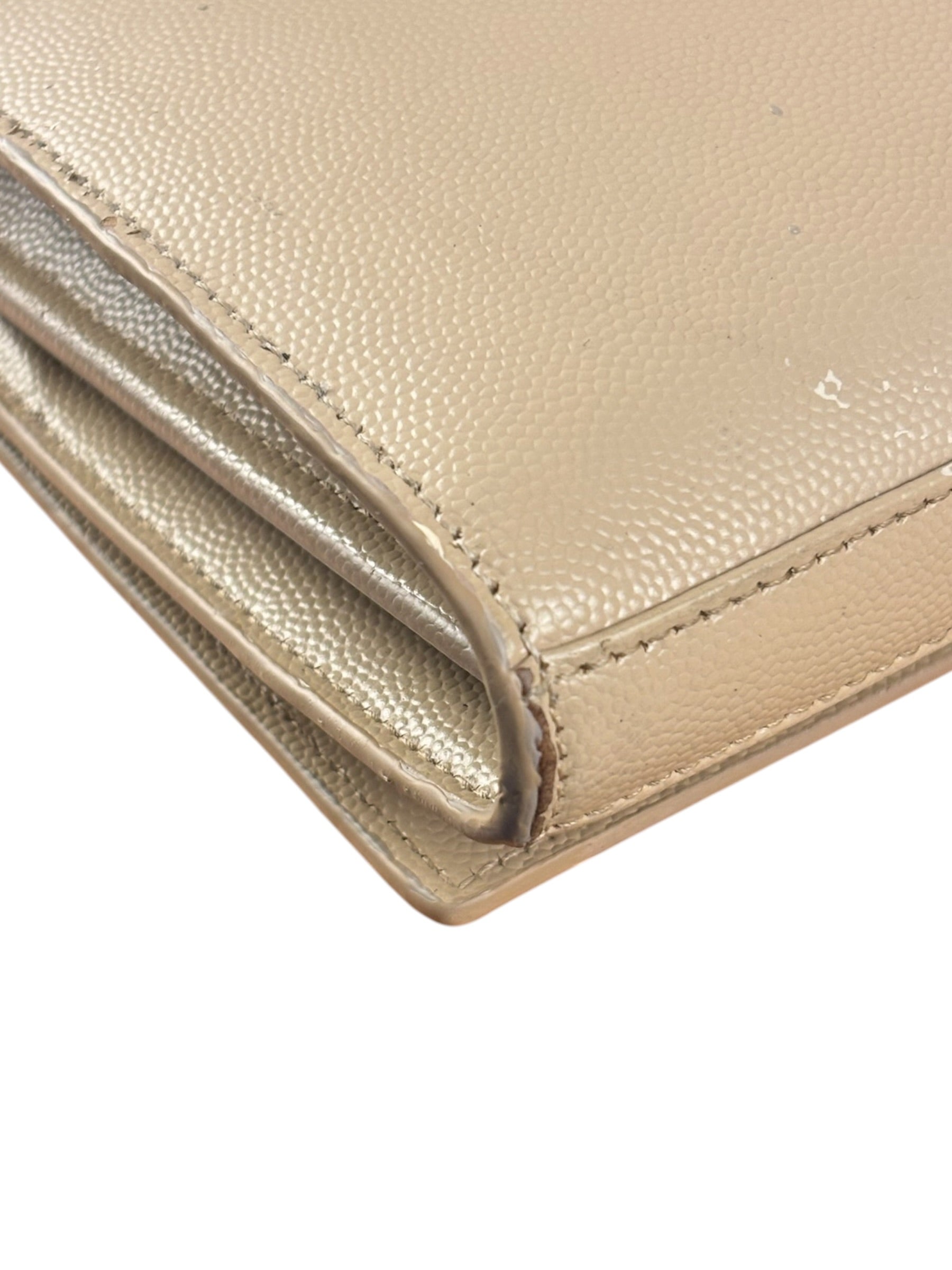 Yves Saint Laurent Cream Embossed Leather KateCrossbody Bag