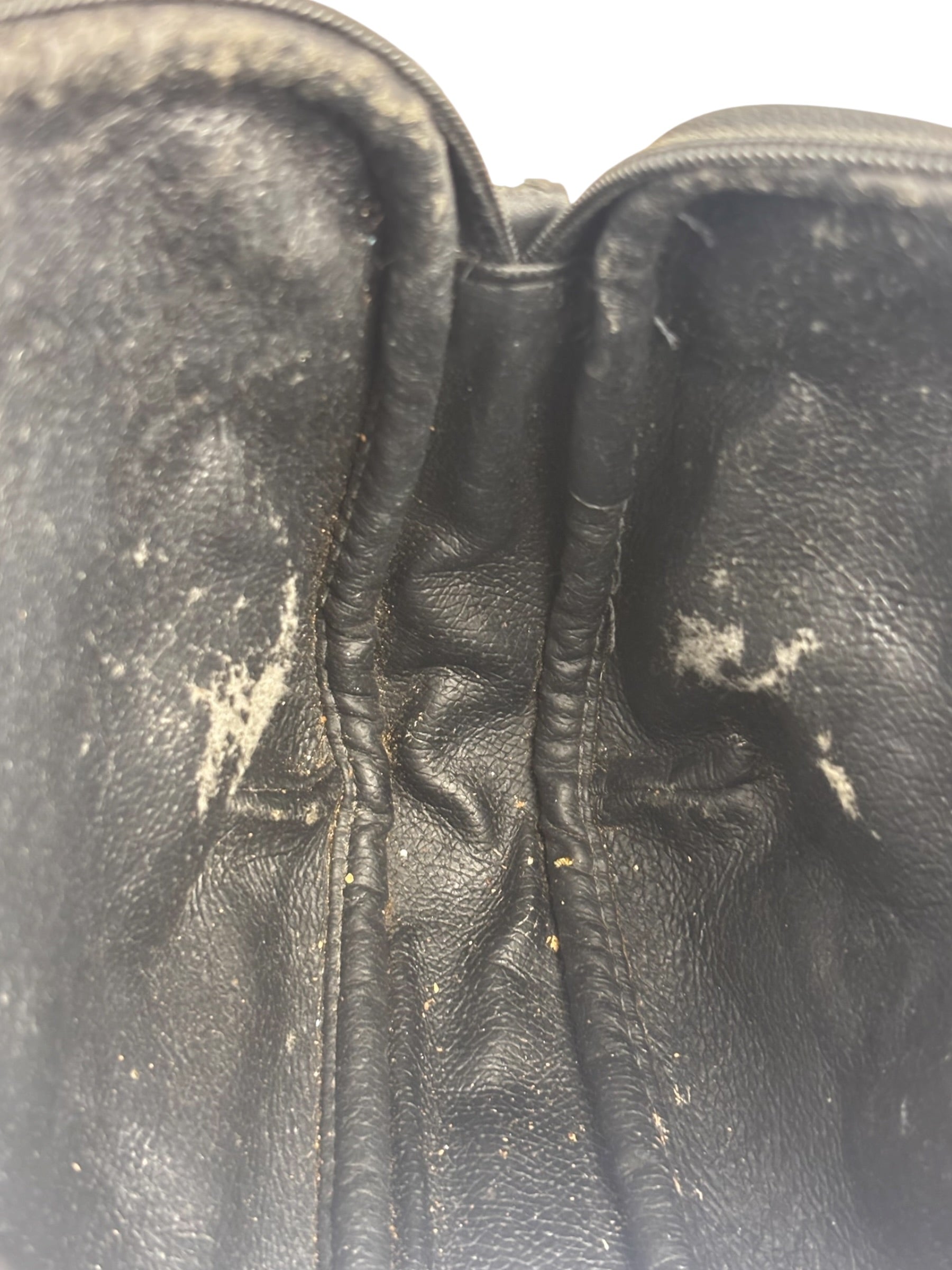 Gucci Vintage Micro GG Black Leather Shoulder Bag