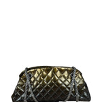 Chanel Metallic Gold Patent Leather Just Medemoiselle Bowling Bag 2011