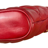 Chanel Vintage Red Quilted Lambskin Shoulder Bag 1989