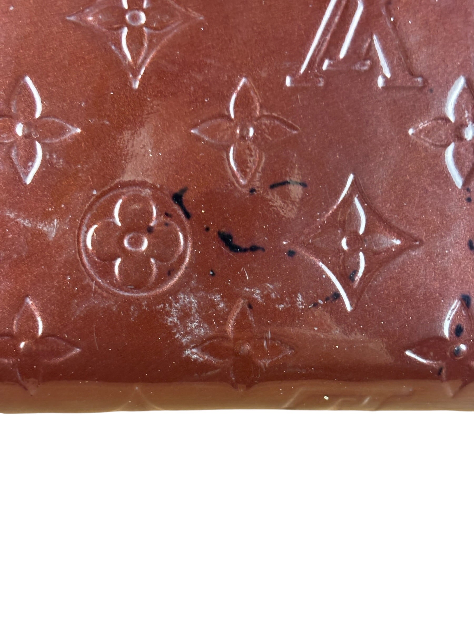 Louis Vuitton Burgundy Monogram Vernis Zippy Wallet