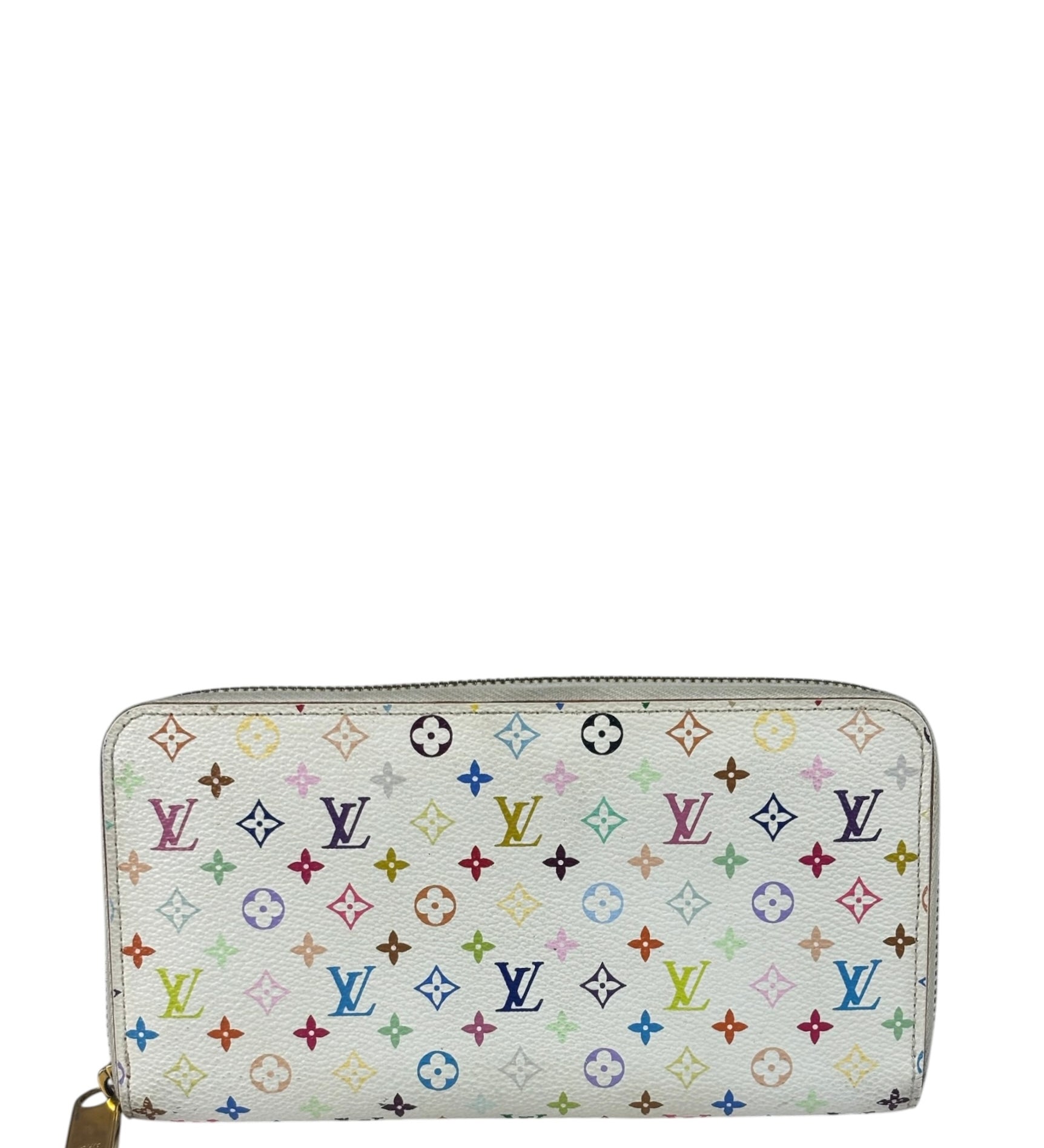 Louis Vuitton x Takashi Murakami Multicolor Monogram Zip-Around Wallet