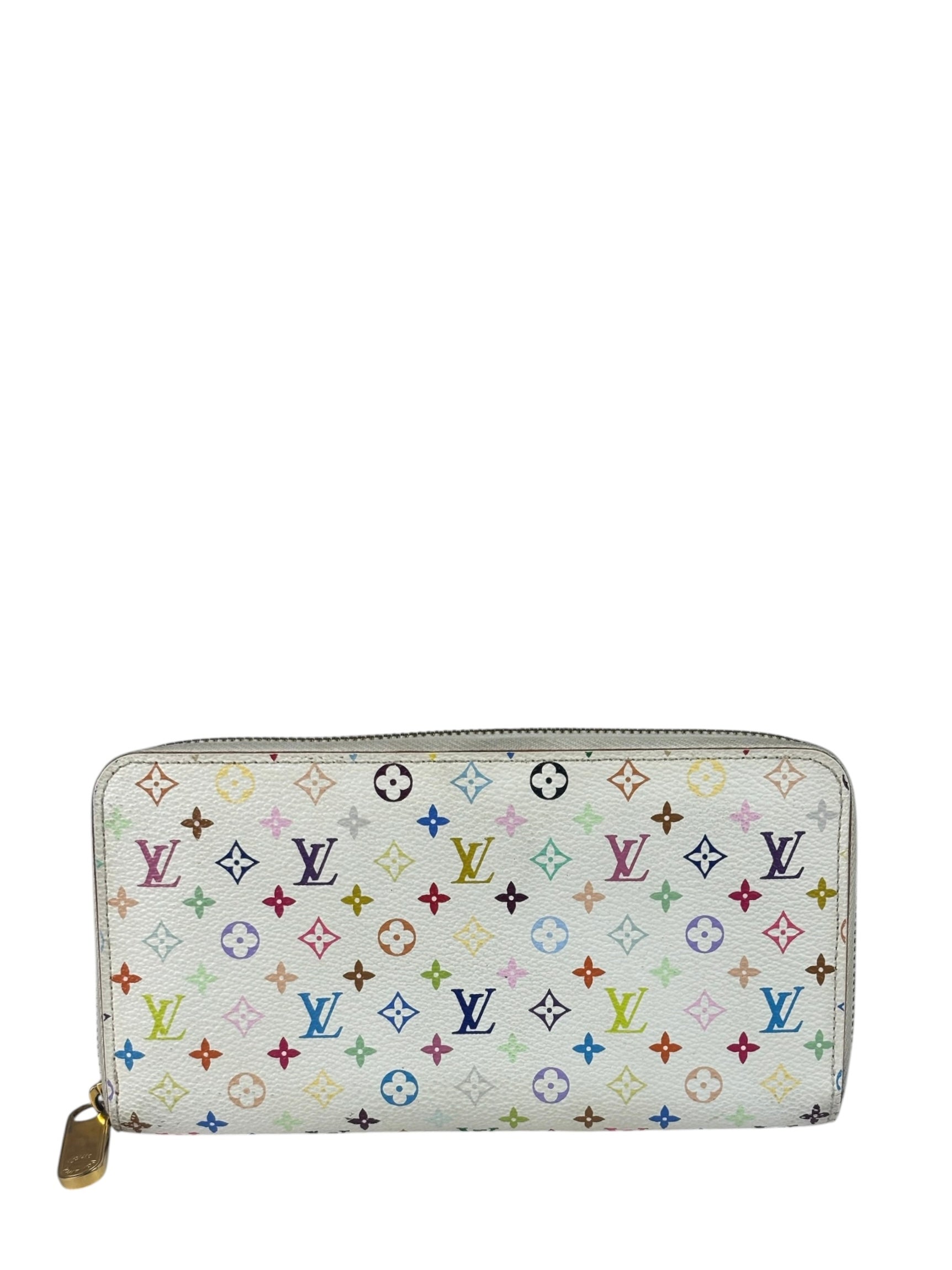 Louis Vuitton x Takashi Murakami Multicolor Monogram Zip-Around Wallet
