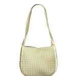 Bottega Veneta Butter Yellow Satin Intrecciato Shoulder Bag