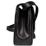 Ferragamo Black Leather Flap Mini Shoulder Bag