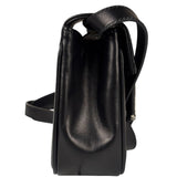 Ferragamo Black Leather Flap Mini Shoulder Bag