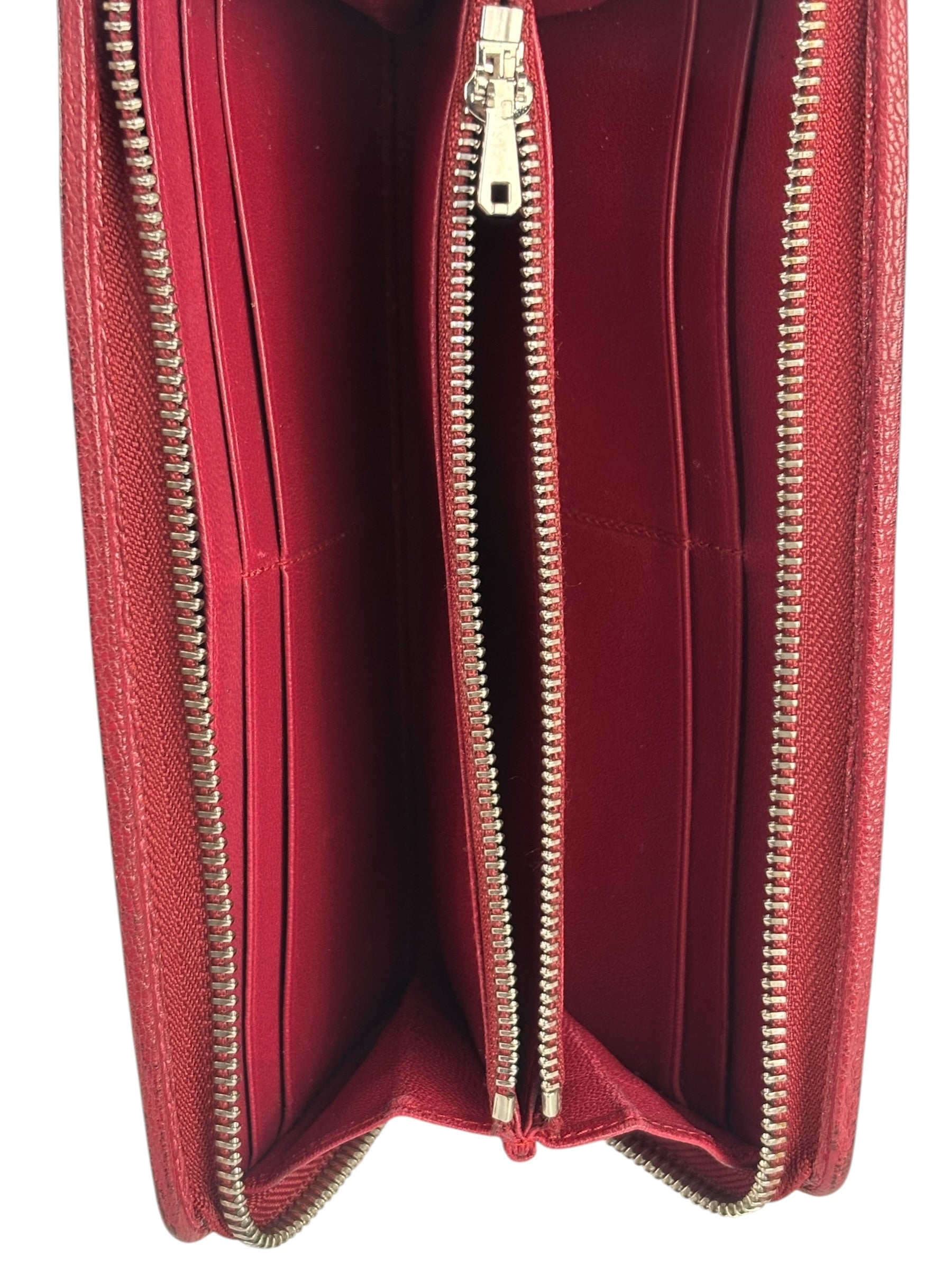 Loewe Pink Leather Anagram Long Wallet