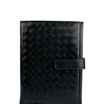 Bottega Veneta Intercciato Black Passport Holder