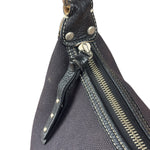 Burberry Vintage Black Canvas Crossbody Bag