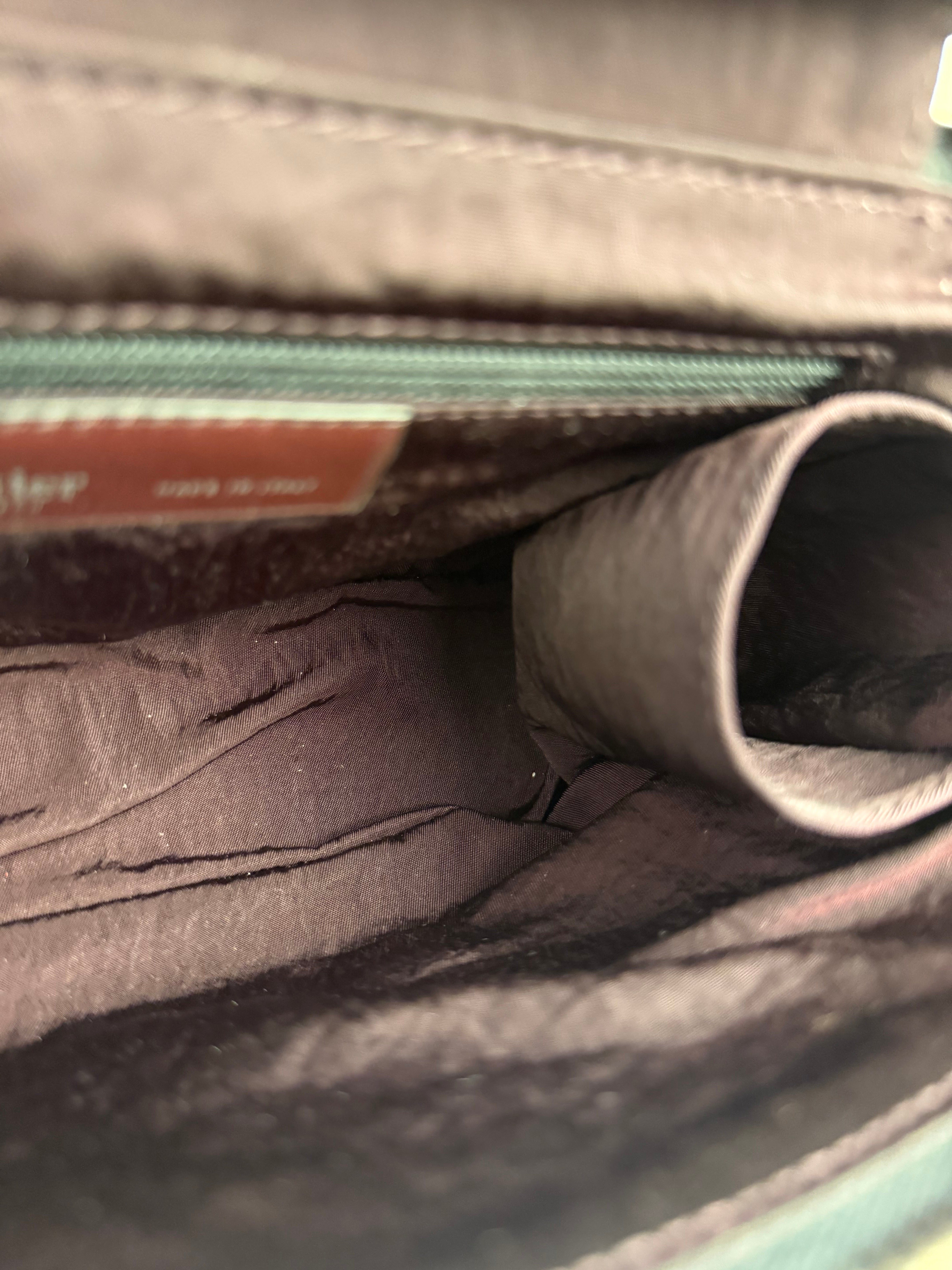 Metier Brown Leather Long Haul Toiletry Bag