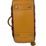 Louis Vuitton Red Tuffetage Cube Monogram Deauville