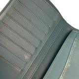 Chanel Turquoise Blue Python Long Wallet 2014