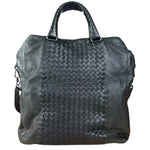 Bottega Veneta Black Intrecciato Leather 2Way Tote