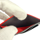 Christian Dior Red/Black Leather Card Holder