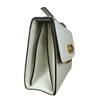 Gucci Ivory Leather Zumi Two-Tone GG Crossbody Bag