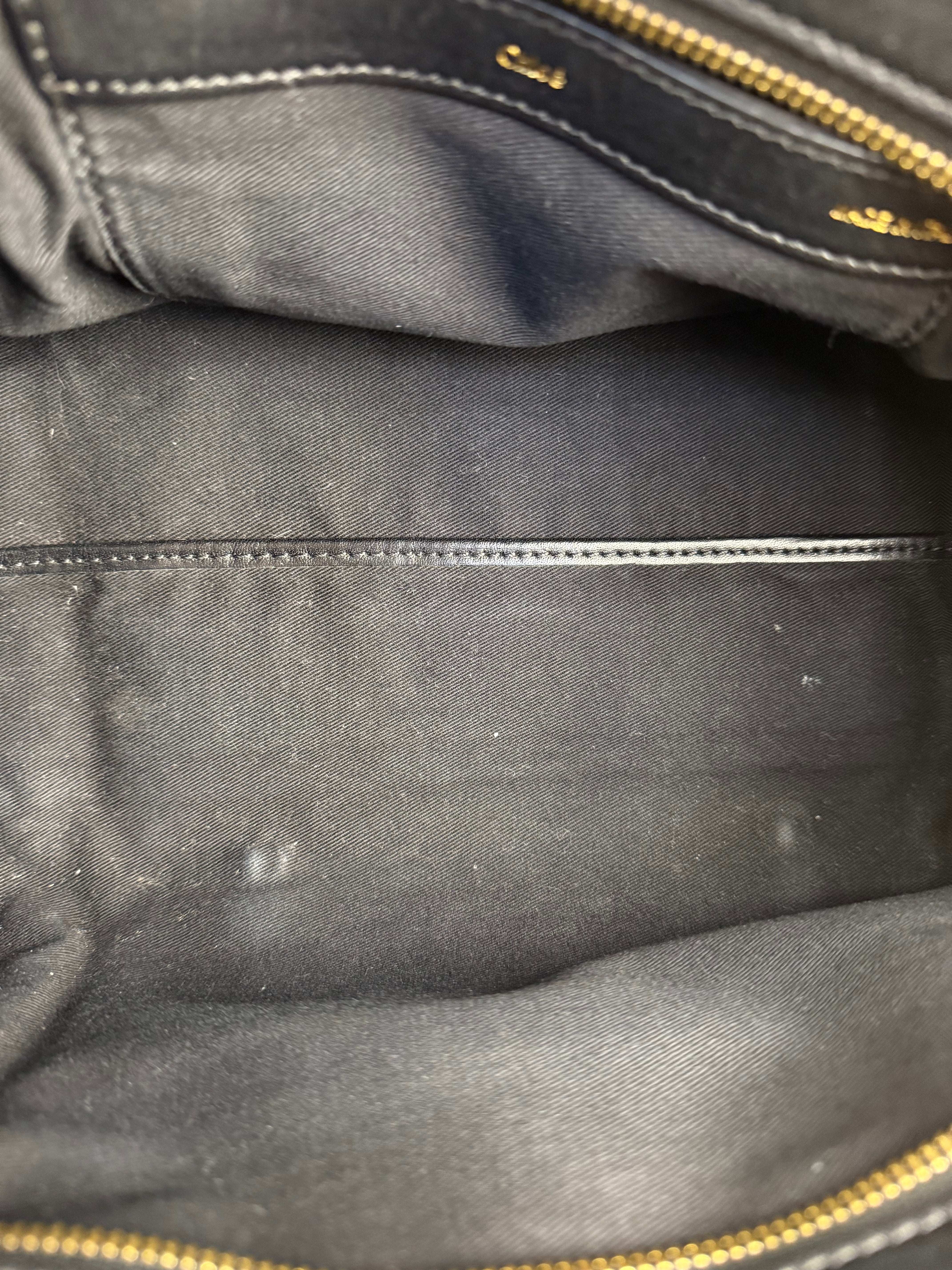 Chloé Black Leather Alice Handle Bag