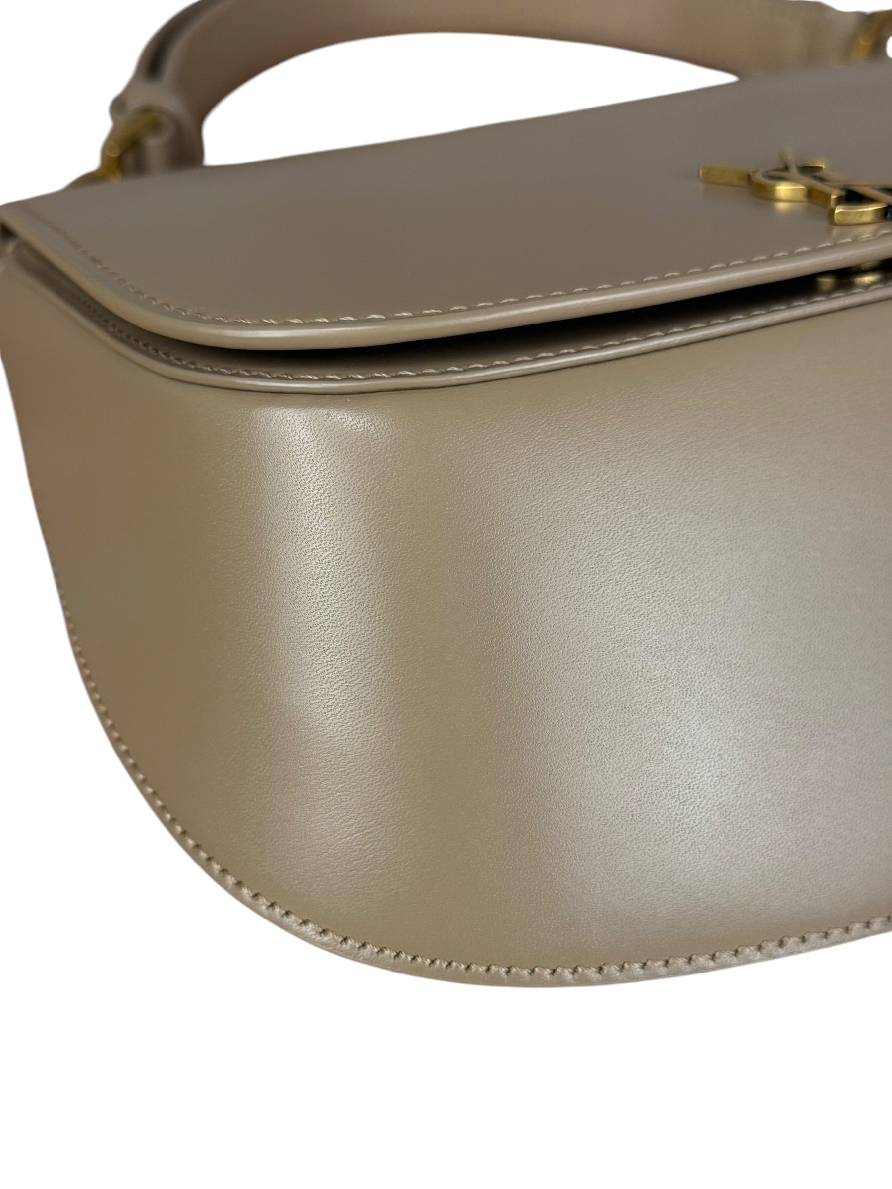 Saint Laurent Beige Leather Voltaire Handbag