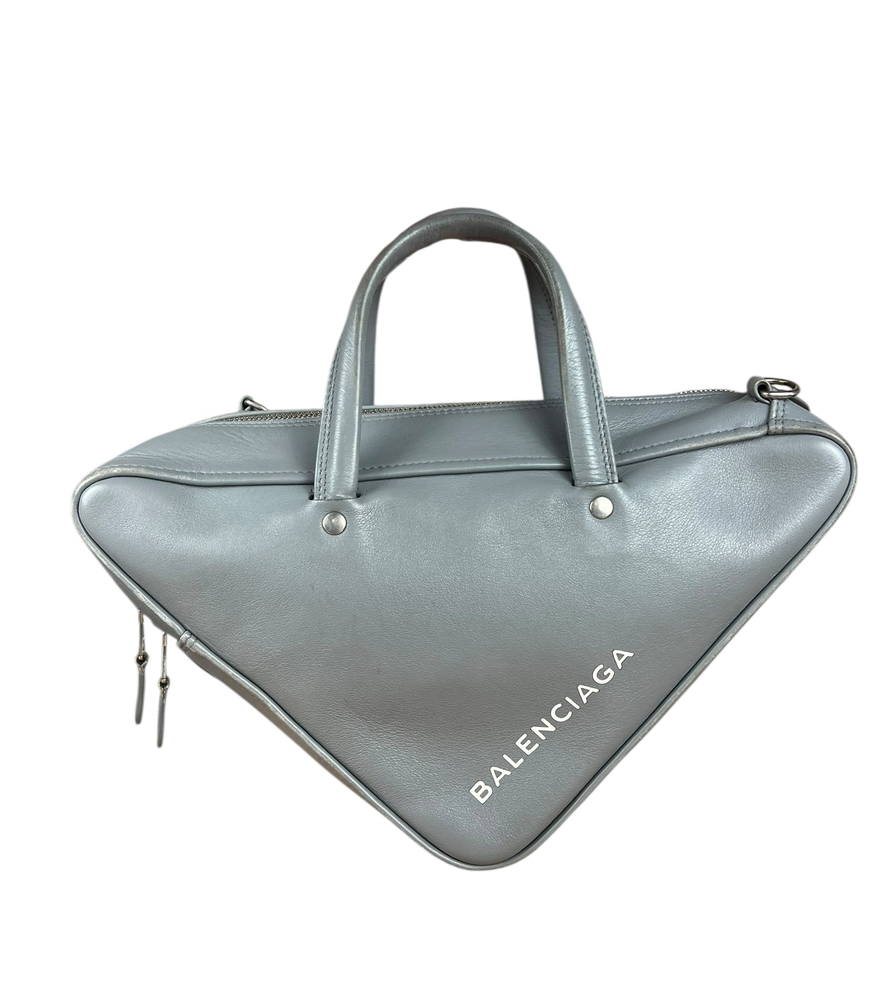 Balenciaga Small Grey Triangle Bag
