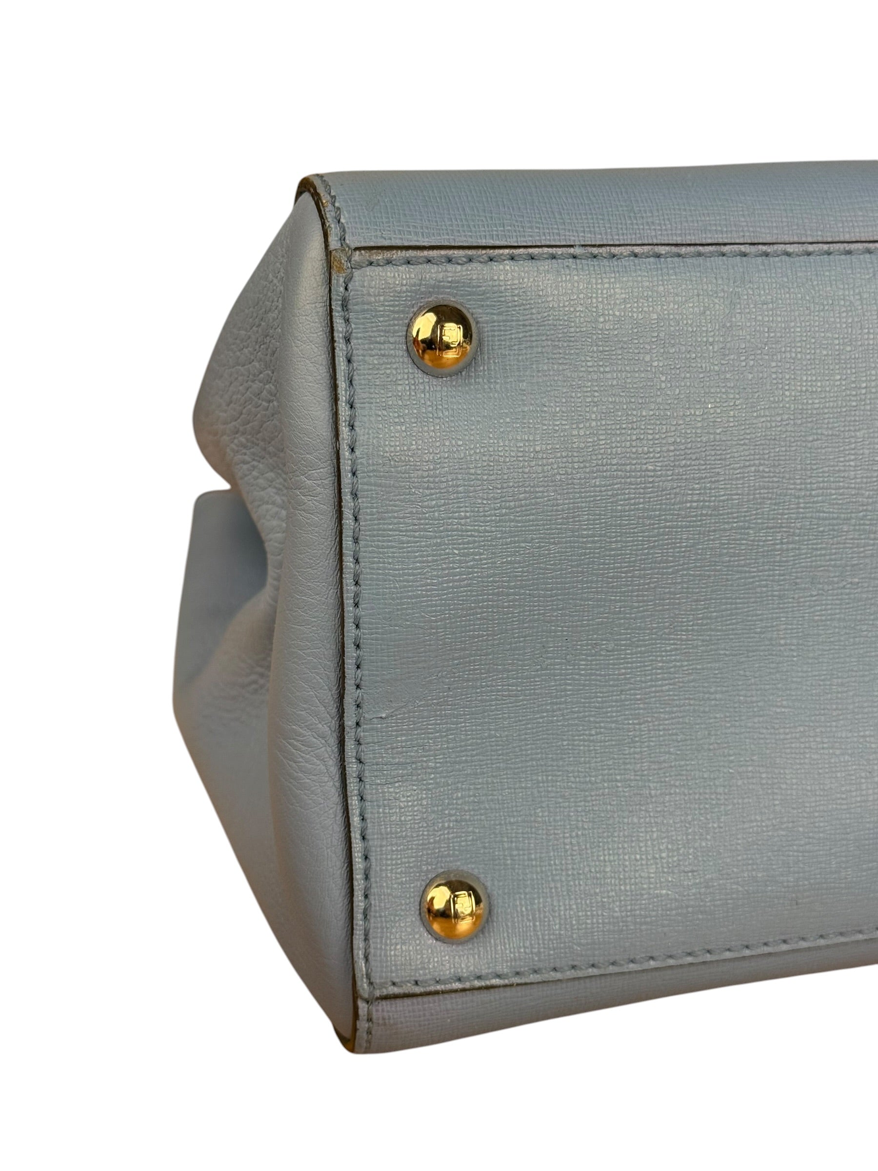 Fendi Cerulean Blue 3-Jours Silhouette Hand Bag