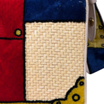 Prada Multicolor Velvet/Leather Trim Trompe L'oeil Cahier Crossbody Bag