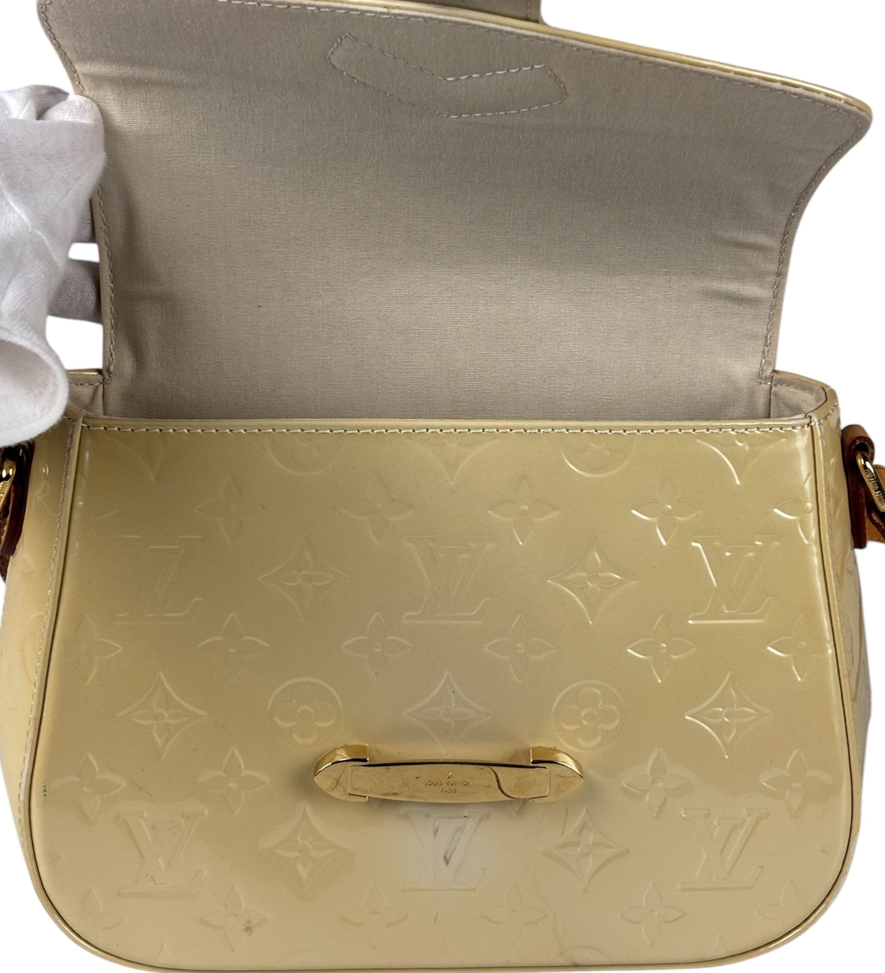 Louis Vuitton Yellow Monogram Vernis Bellflower GM Shoulder Bag