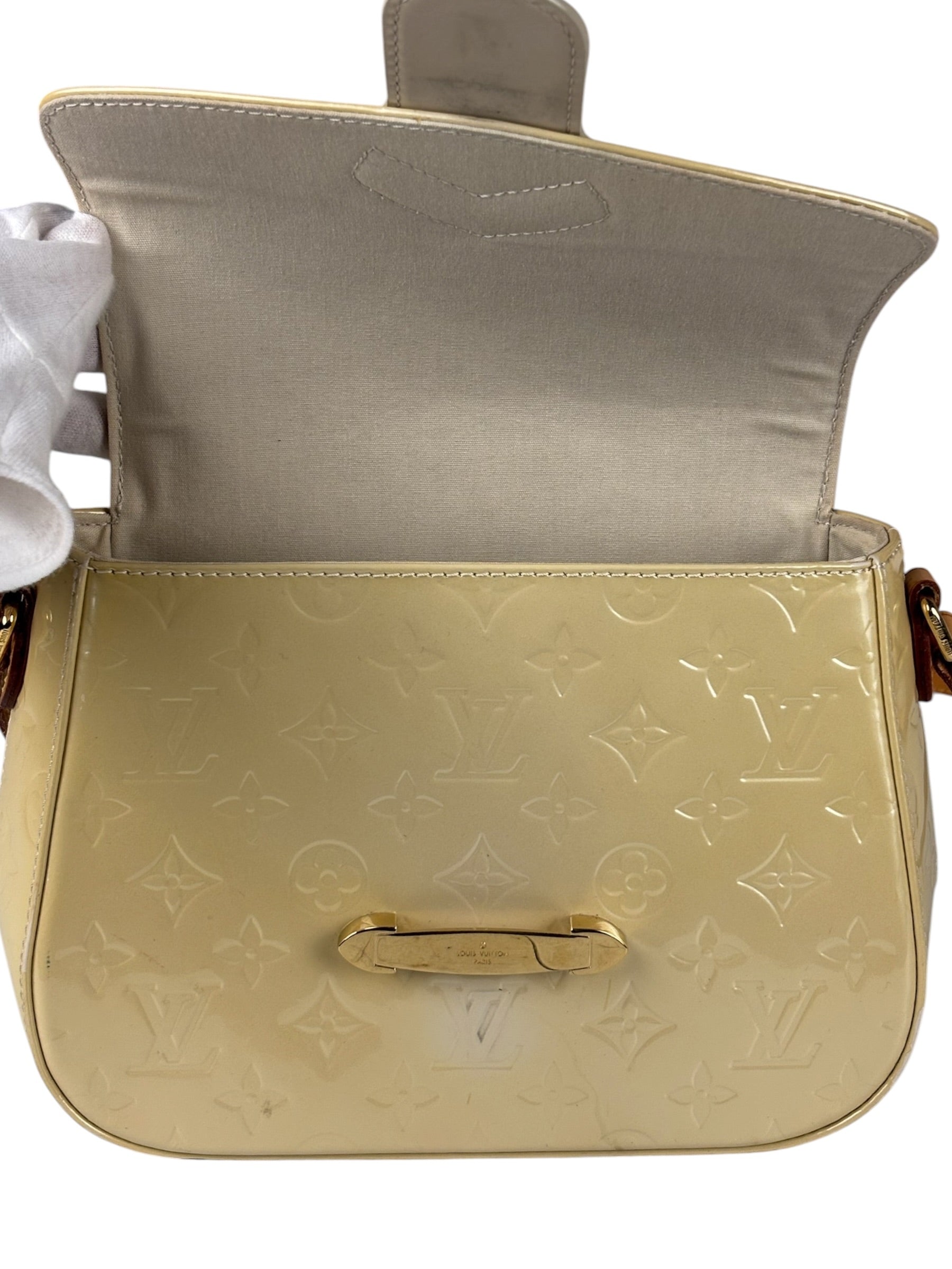 Louis Vuitton Yellow Monogram Vernis Bellflower GM Shoulder Bag