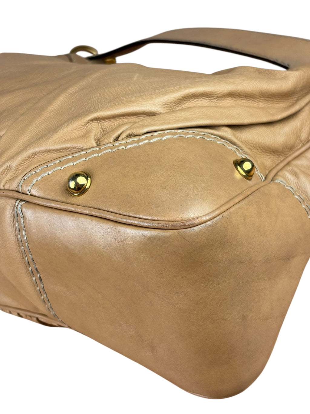 Gucci Jockey Hobo Light Brown