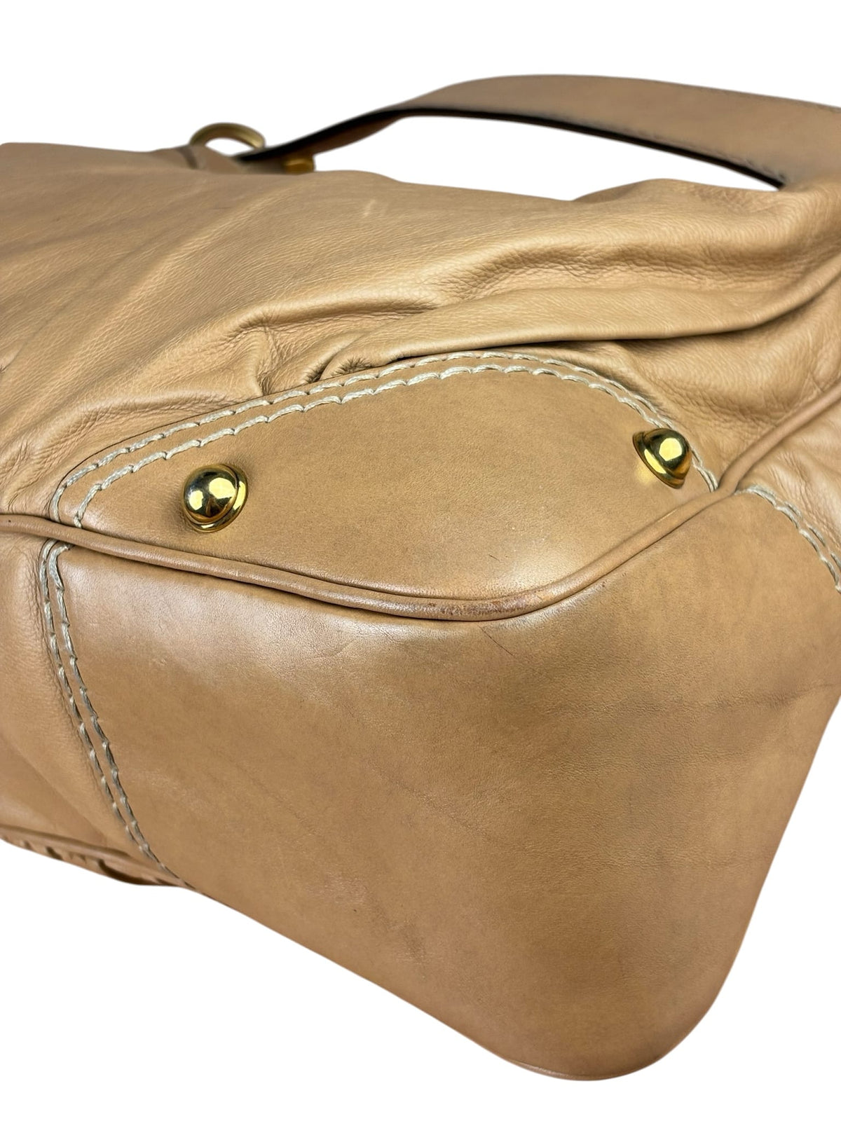 Gucci Jockey Hobo Light Brown