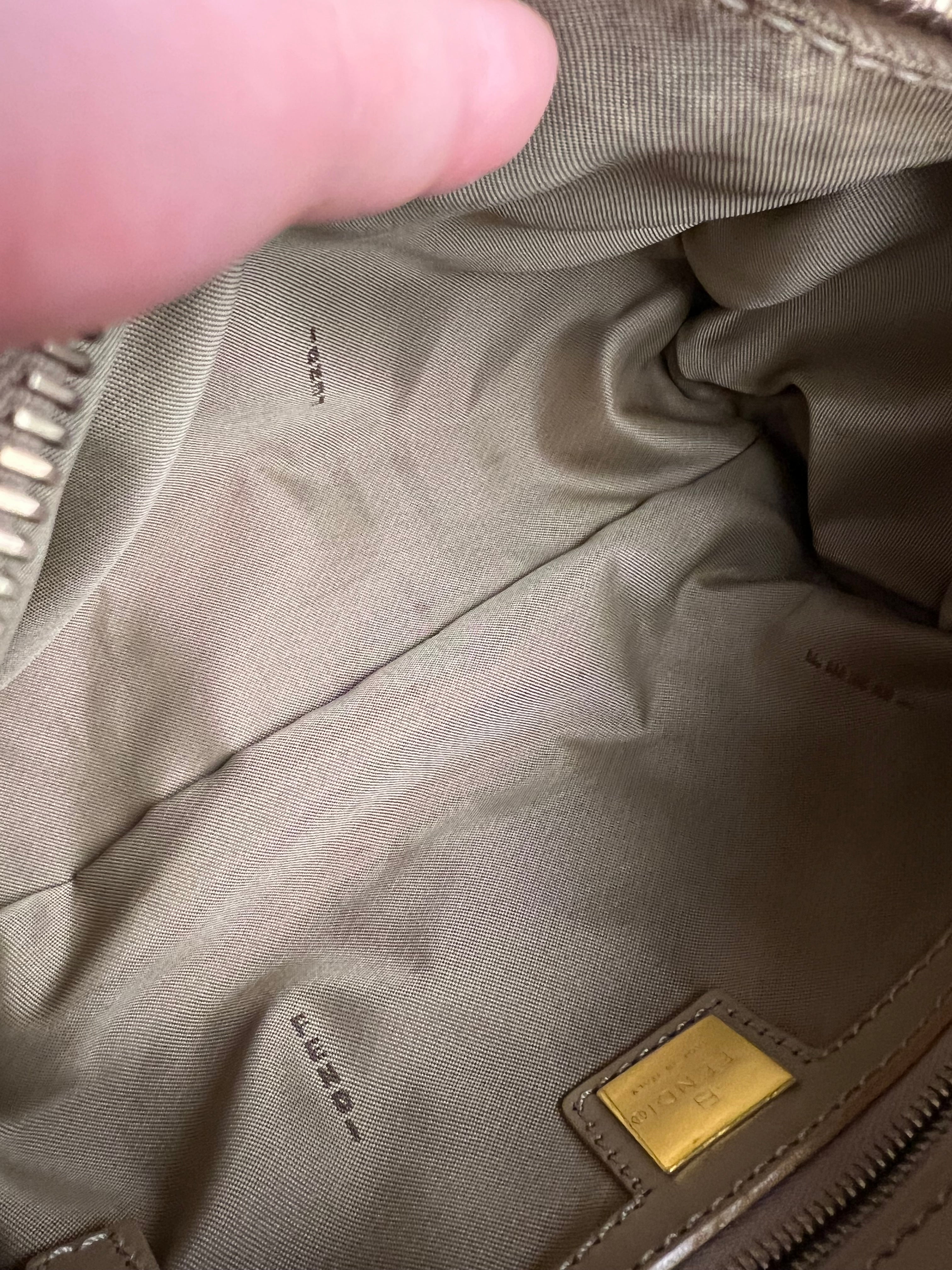 Fendi Forever Bauletto Vinyl Handbag