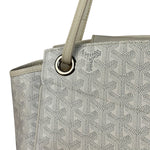 Goyard White Goyardine Sac Rouette PM Shoulder Tote