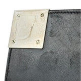 Chanel Black Patent Leather Chocolate Bar Flap Bag 2000