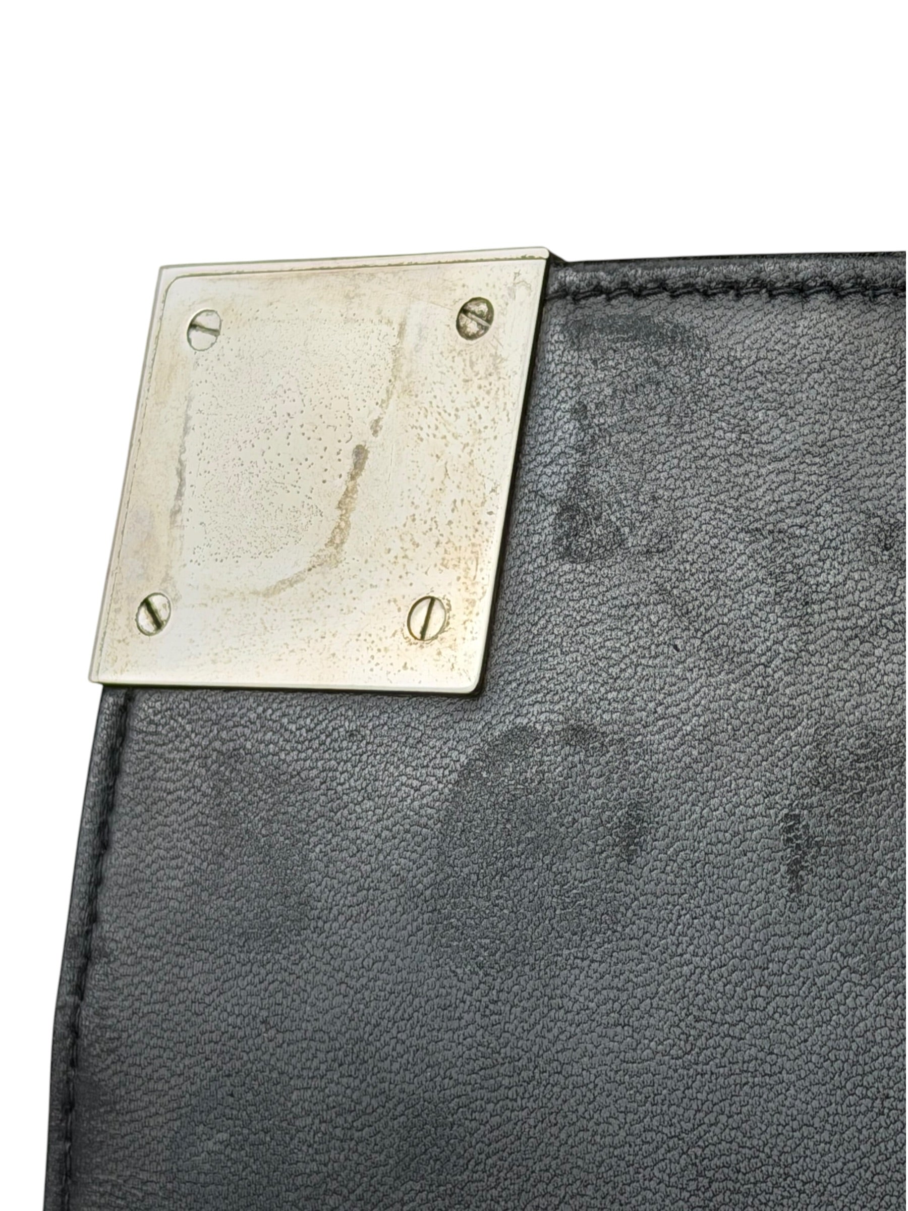 Chanel Black Patent Leather Chocolate Bar Flap Bag 2000