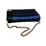 Chanel Bicolor Satin Chocolate Bar Flap Bag 2002