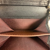 Chanel Black Caviar Quilted Card Holder 2019
