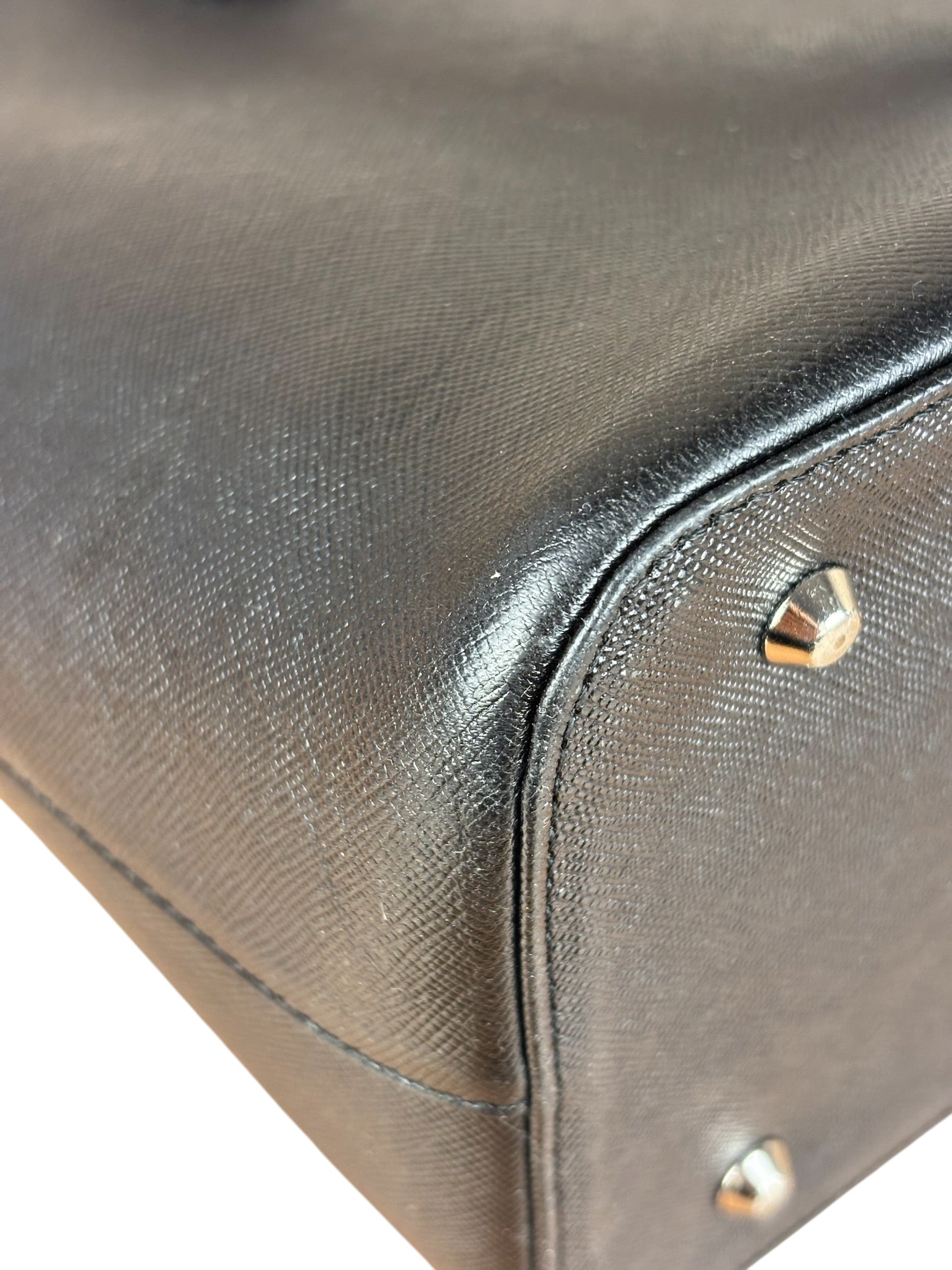 Burberry Black Saffiano Leather Tote Bag