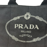 Prada Vintage Black Canvas Canapa Tote