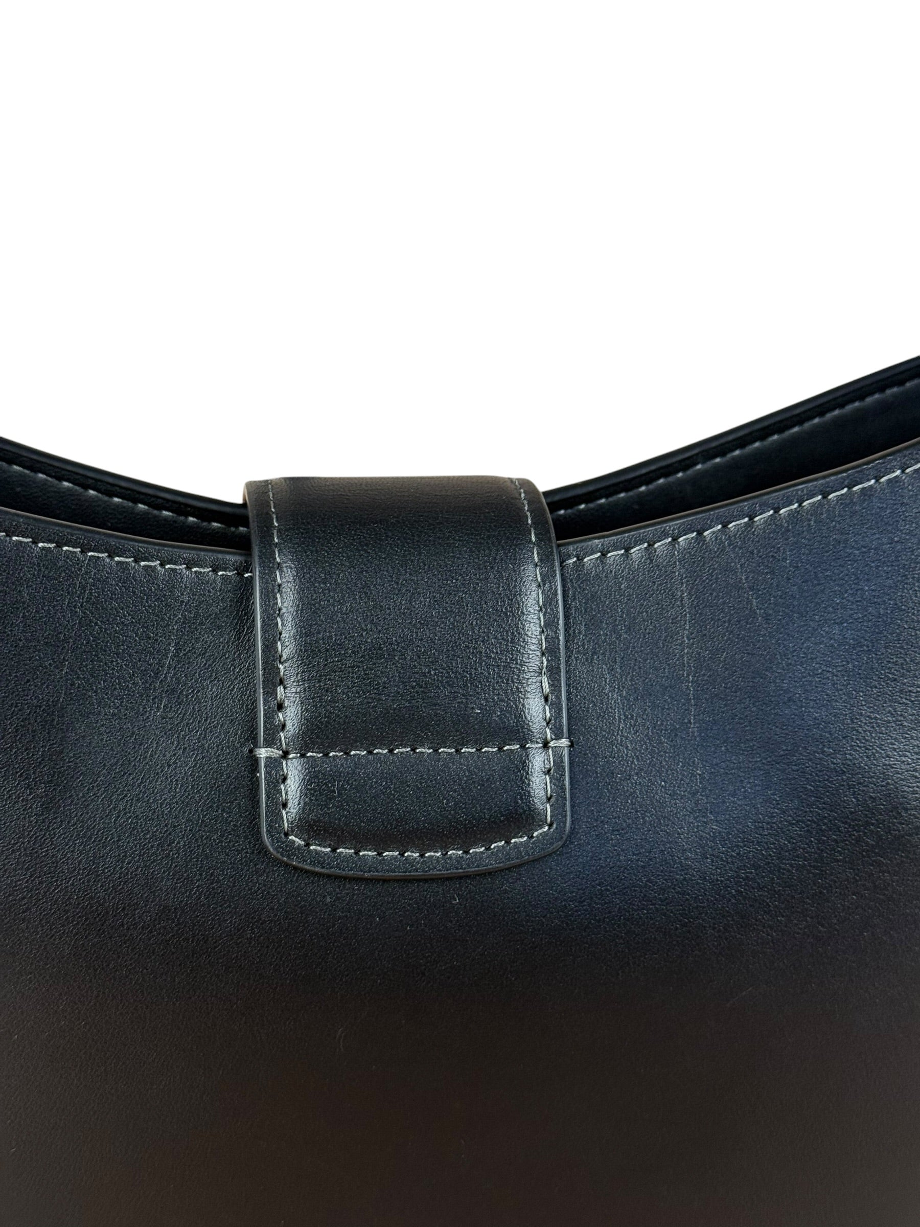 Coach Black Leather Eliza Shoulder Bag