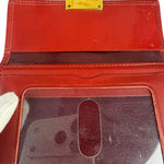 Givenchy Vintage Red Leather Trifold Wallet