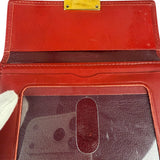 Givenchy Vintage Red Leather Trifold Wallet