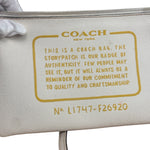 Coach Leather Signature Canvas Reversible City Tote Bag